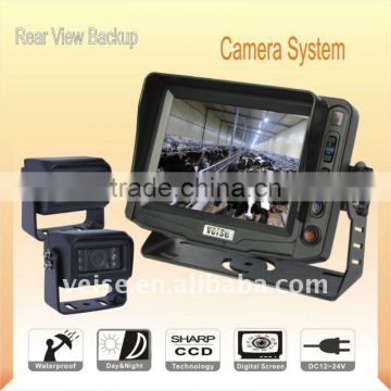 cctv surveillance kit with IR camera 5" digital monitor