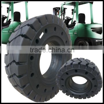 Chinese tyre manufacturer supply mitsubishi parts 28x9-15 solid tires with holes for forklift