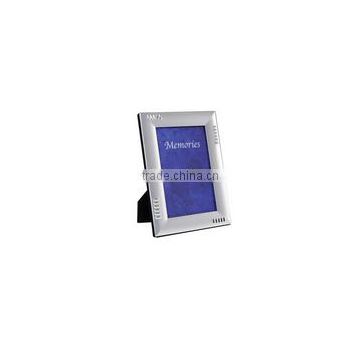 Two Tone Silver Plated Single Wave Design Metal Photo Frame Picture Frames