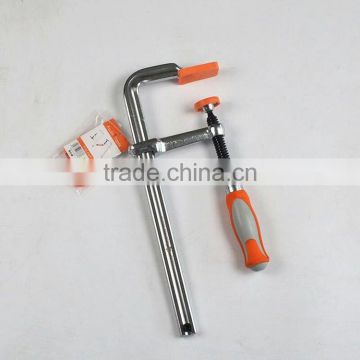 Japanese type forged F clamp with comfortable TPR plastic coated handle