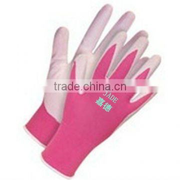 Nylon knitting and Nitrile coated glove , working gloves