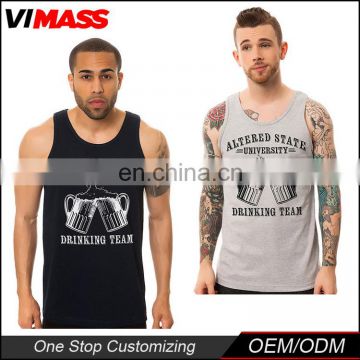 Muscle Vest Fitted Singlet Men's Gym Stringer Tank Tops