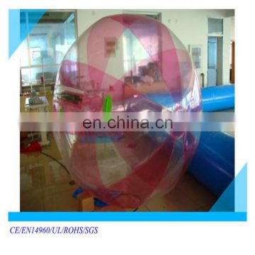 rose pink color water walking ball , wholesale factory water ball price