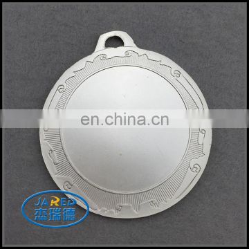 Plain Blank Die Casting Metal Zinc Alloy Silver Medal