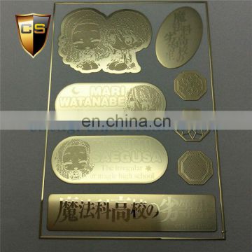 24K gold Phone stickers3D