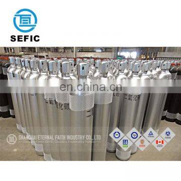 Different sizes and colors seamless steel gas cylinder valve high pressure 80L gas bottle co2 bottle