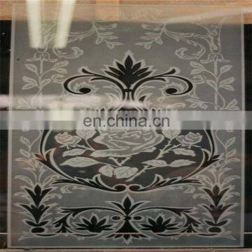 Free sample Acid Etched Tempered Glass Sliding Shower Door