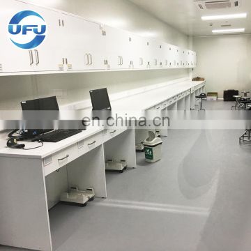 SEFA Approved  Chemical Full Steel   Wall Workbench With Hanging Cabinet