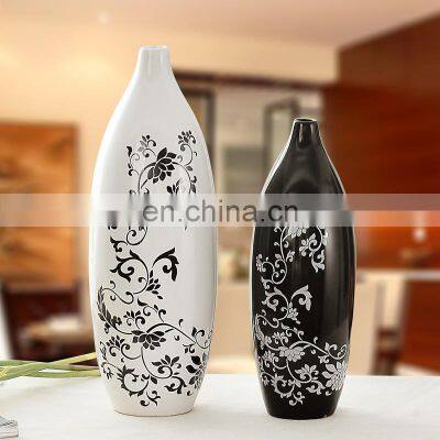 black and white porcelain vase ceramic garden decoration home decor