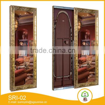 Design Stylish Wooden Wall-mounted Dressing Mirror