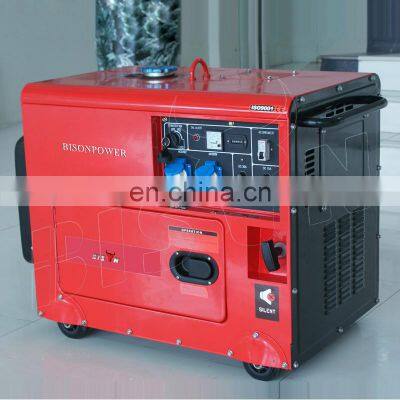 Bison China 7Kw Diesel Generator Price Silent Portable 7.5Kw 3 Phase Diesel Generator