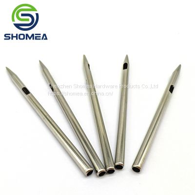 Shomea Customized Stainless Steel BBQ Marinade Turkey needle with side hole