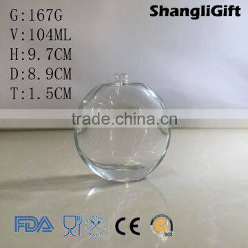 100ml Factory Direct Sale Flat Round Glass Vial For Perfume