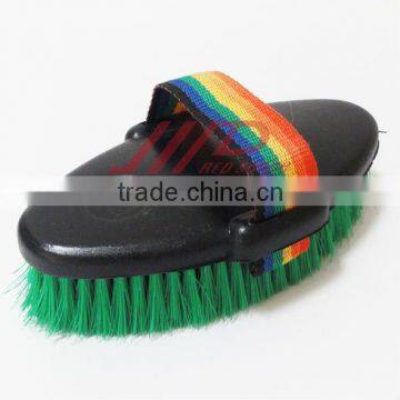 plastic handle horse cleaning brush for massage