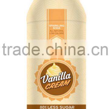 80% Less Sugar Vanilla Cream Flavor Soda