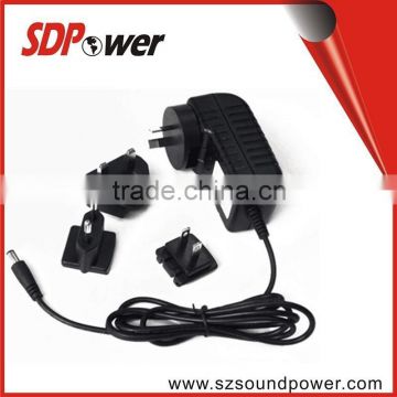 5w 10w 15w 20w interchangeable ac dc power adapter with multiple plugs