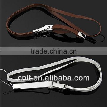 Promotional Cheap Customized Leather Lanyard ,Strap Lanyard for Cool Phone