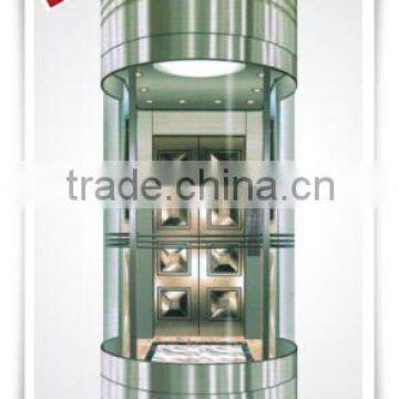 630kg High Quality Panoramic Elevator glass elevator China manufacturer