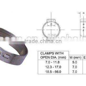 SAE Type Sec Stainless Steel Single Ear Pinch Hose Clamp (KSL 7185)