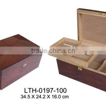 100CT wooden cigar humidors