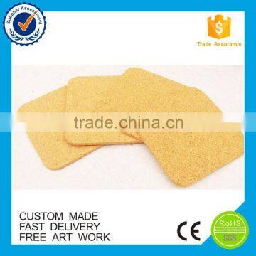 China sublimation custom blank cork wood coaster wholesale