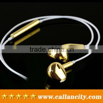 the Best present for friends Custom 24kt gold In-ear Headphones with microphones