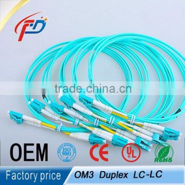 LC to LC duplex multimode 10G OM3 50/125 3.0mm pvc/lszh fiber optiic