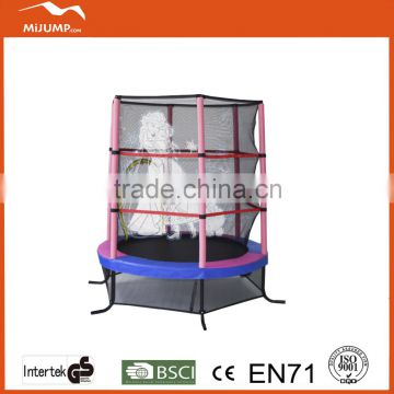143cm small trampoline kids first door trampoline with safety net