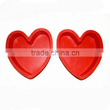 Eco-friendly Heart Shape China wholesale silicone muffin pan