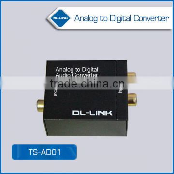 Analog to Digital Optical Coaxial Audio Converter Adapter with 3.5mm & RCA Inputs,Easy to install and operate