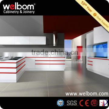 Welbom White Metal Kitchen Cabinet