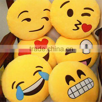 2016 Hot Sale Soft whatsapp emoji pillow Wholesale emotion pillow