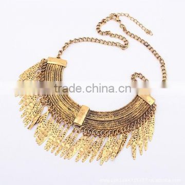 Antique Gold Plated Choker Collar Vintage Pendant Statement Necklace Women Necklaces & Pendants Fashion Necklaces for Women 2014