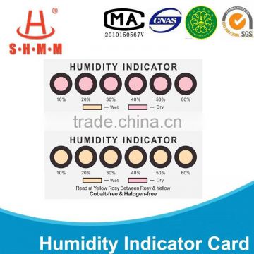 Cobalt Free Humidity Indicator Card, Paper, Sheet, Label, Sticker(HIC)
