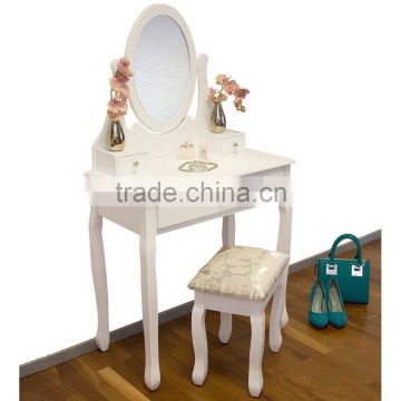 Durable powder coating frame mirrored dresser wholesale wooden carving dressing table designs antique vanity dresser with mirror