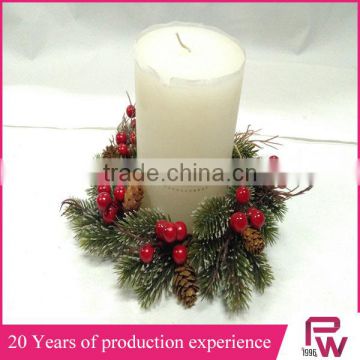 Factory direct sales rattan candle holder wreath decorative wreath