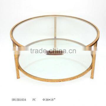 Hot Coffee table with tempering glass and metal