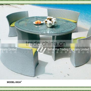 synthetic rattan outdoor furniture round table