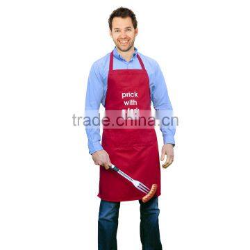 Cotton cooking kitchen apron custom logo print embroidery selling