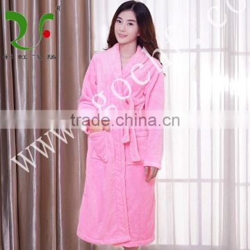 100% cotton soft velvet spa robe