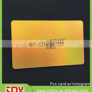 holography plastic membership card/magnetic stripe card with cheap price
