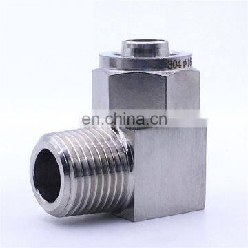 ZG3/8'',O.D 6 mm male thread PU Nylon tube stainless steel y fitting 15mm stainless steel compression fittings ss flanges