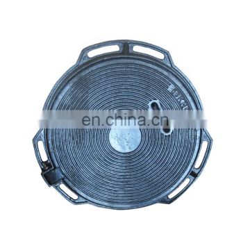 EN124 sand casting clear opening 600mm round ductile iron manhole cover and frame