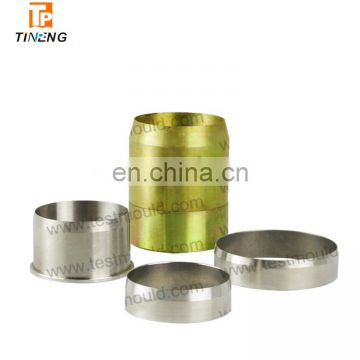 Stainless steel soil sample rings and containers