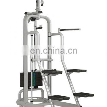 Bodybuilding gym fitness equipment Assisted chin up/dip gym machine multi functional station