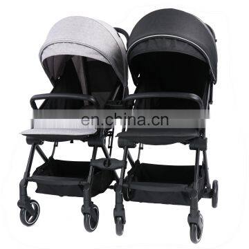 All Season Use Compact Folding Lightweight Double Stroller Baby for Twin