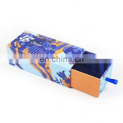 Rigid homemade artful paper ramadan gift box packaging wholesale with silk wrapping