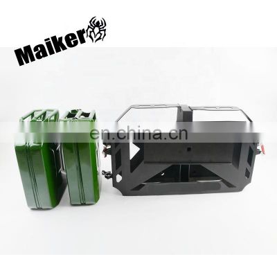 4*4 Rear Tank Holder with Two 20L Oil Boxes for Jeep Wrangler JK Accessories Fuel Rack