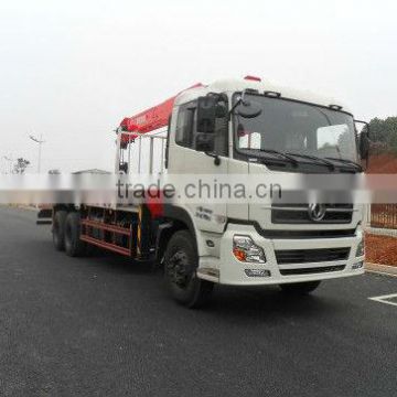 Dongfeng 6x4 truck mounted with XCMG 10Ton crane
