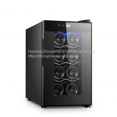 Electric Refrigerator Wine Cooler 4 to 74 bottles wine chiller cooling cabinet for home and hotel